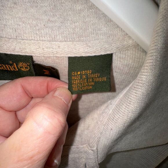 VINTAGE-TIMBERLAND MEN'S POLO SHIRT Medium Gray Short Sleeve Collared - Picture 5 of 9